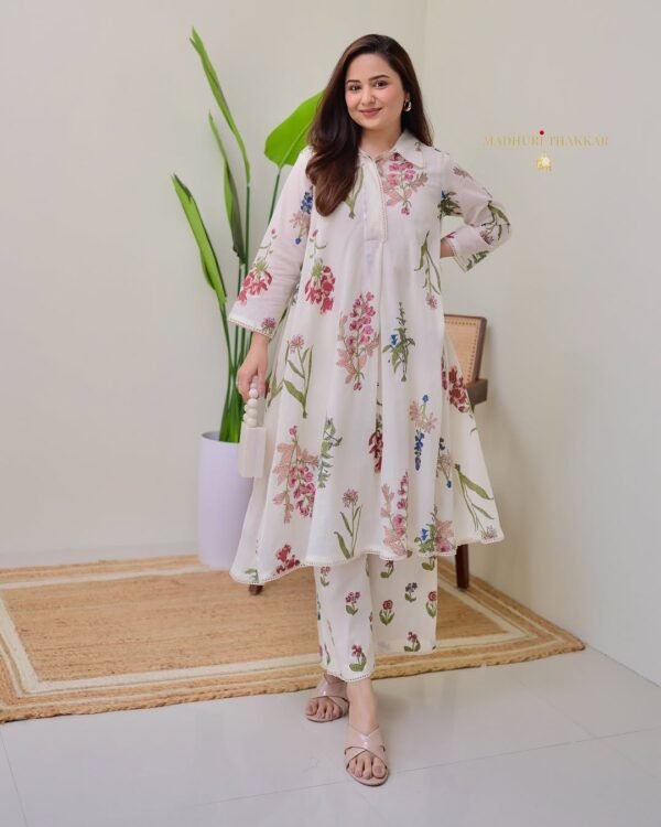 Mul Cotton Aline Kurta Set - Image 2