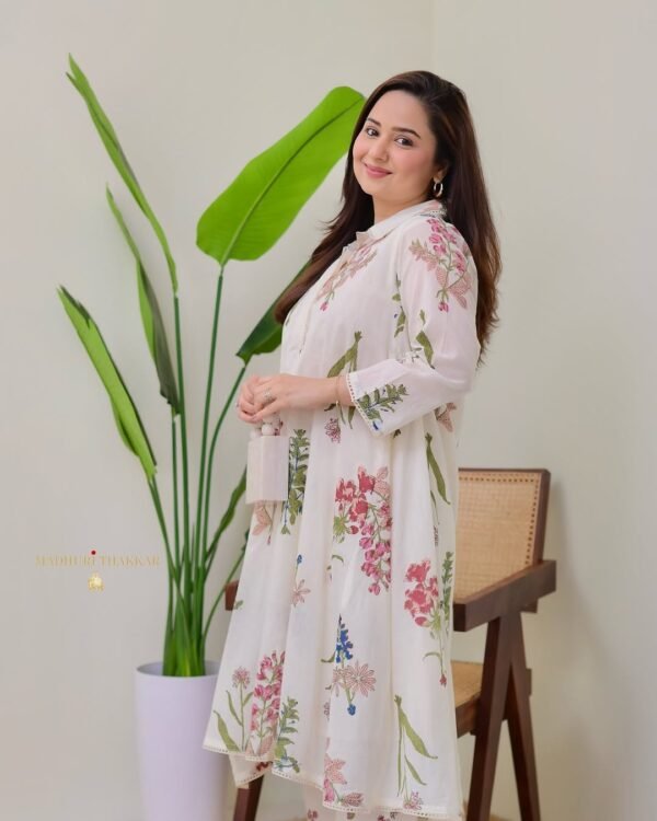 Mul Cotton Aline Kurta Set - Image 3