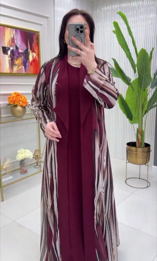 Printed Premium Abaya Set