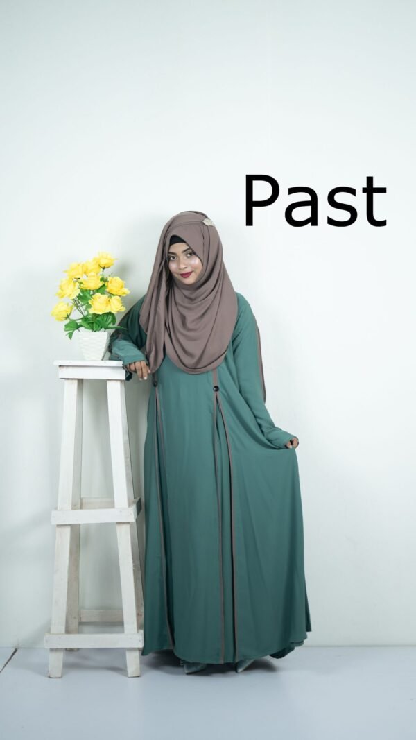Arabian step abaya with-hijab - Image 2